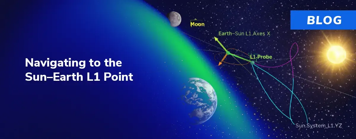 Sun-Earth L1 mission trajectory in STK Astrogator