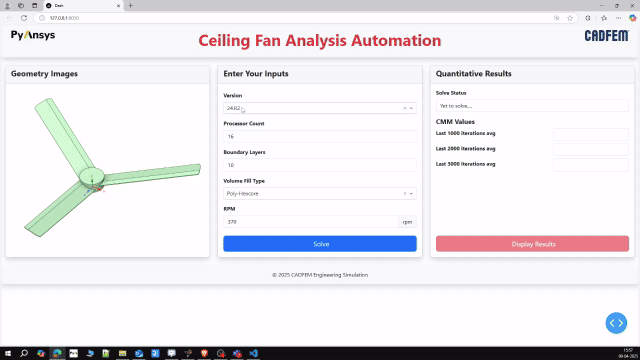 ceiling fan simulation part 2