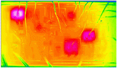 PCB temperature contour animation