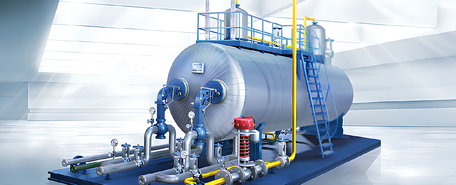 Three-phase gravity separator vessel cross-section