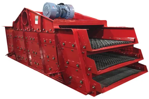 Vibrating screen used in mineral processing